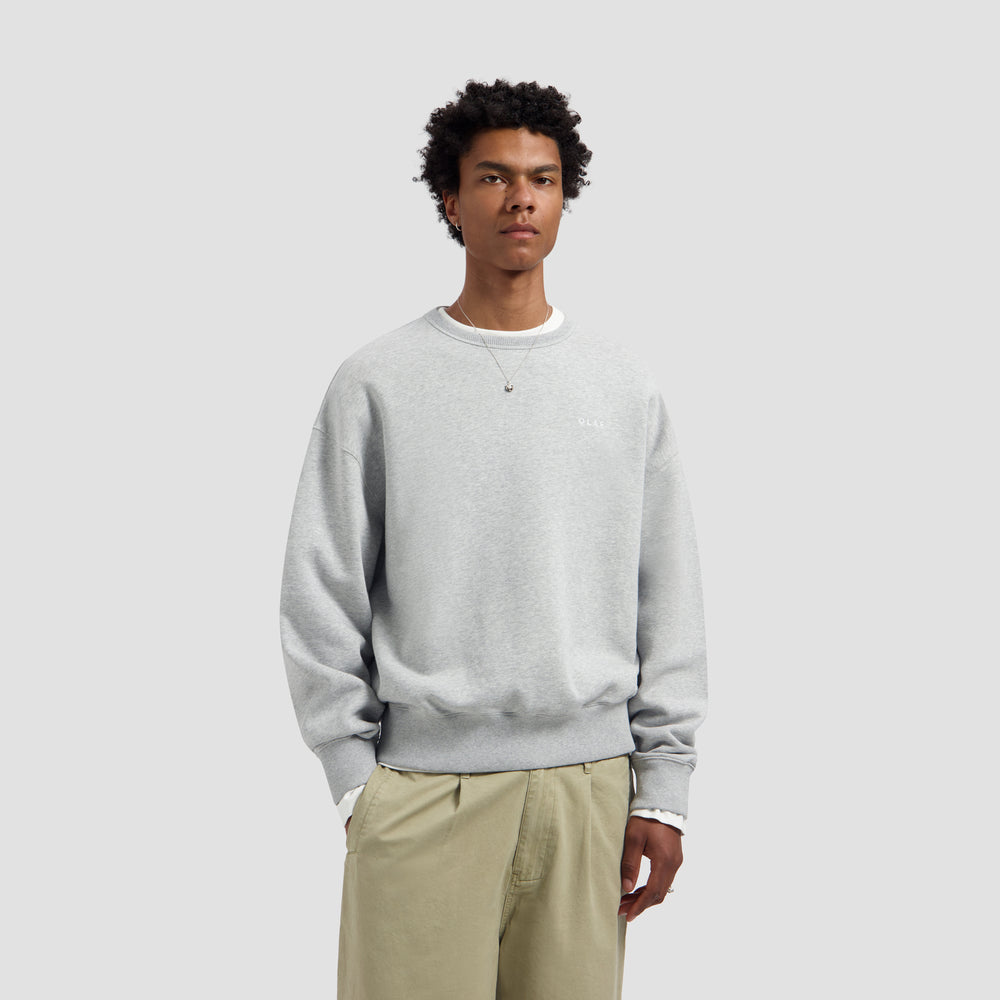 Western Logo Crewneck - Heather Grey