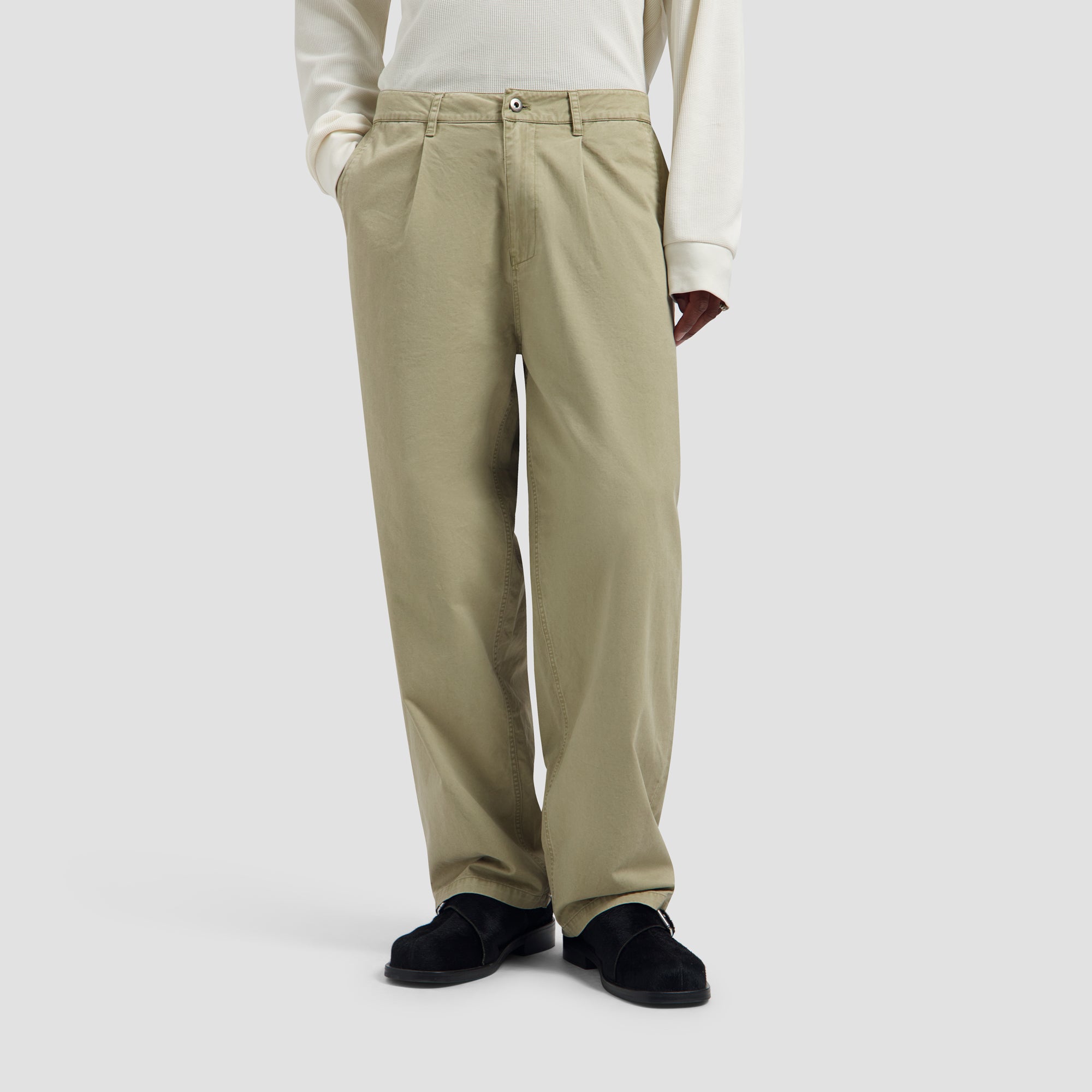 Washed Barrel Leg Pant - Ancient Scroll