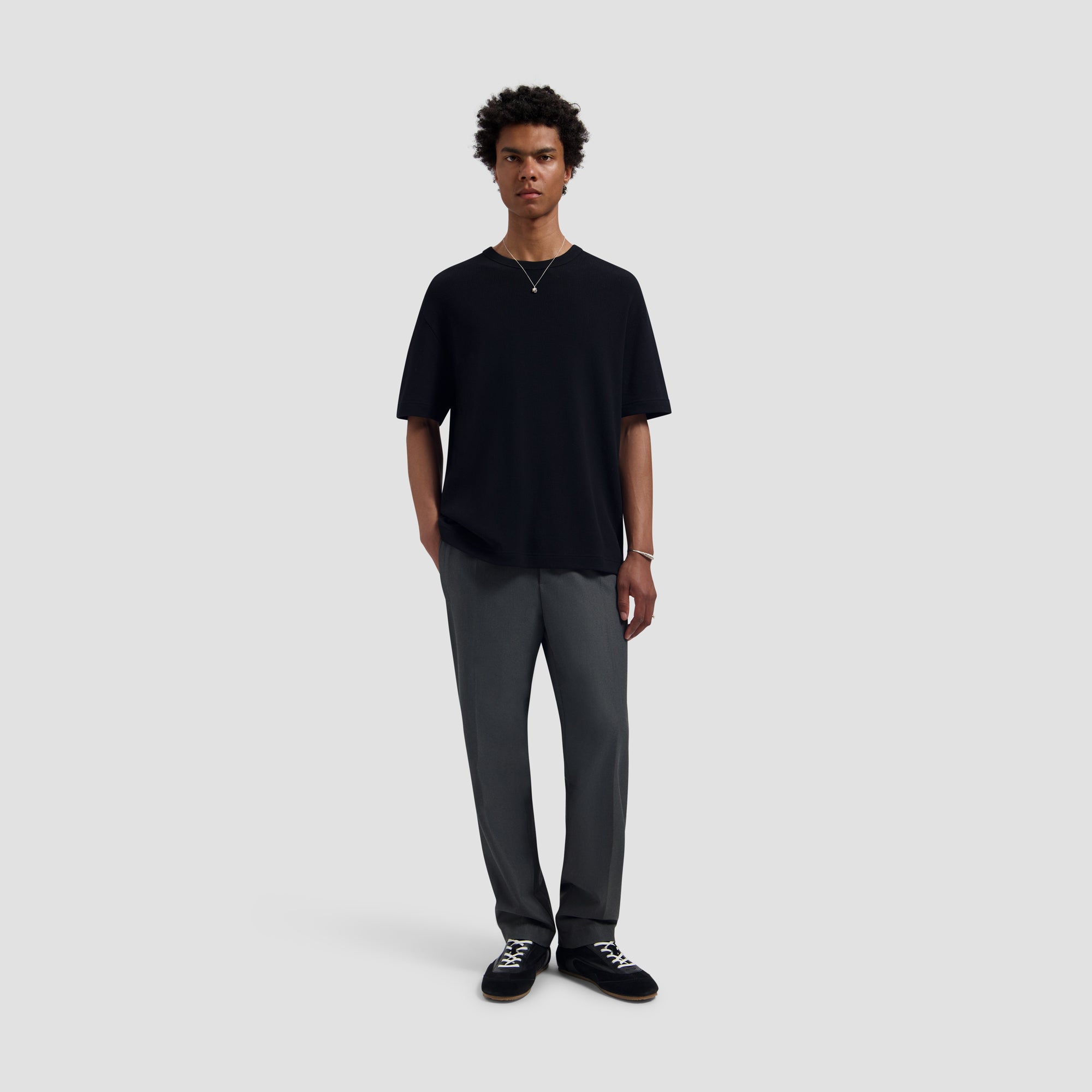 Slim Elasticated Pant - Charcoal