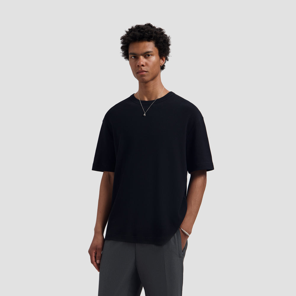 Waffle Tee - Black