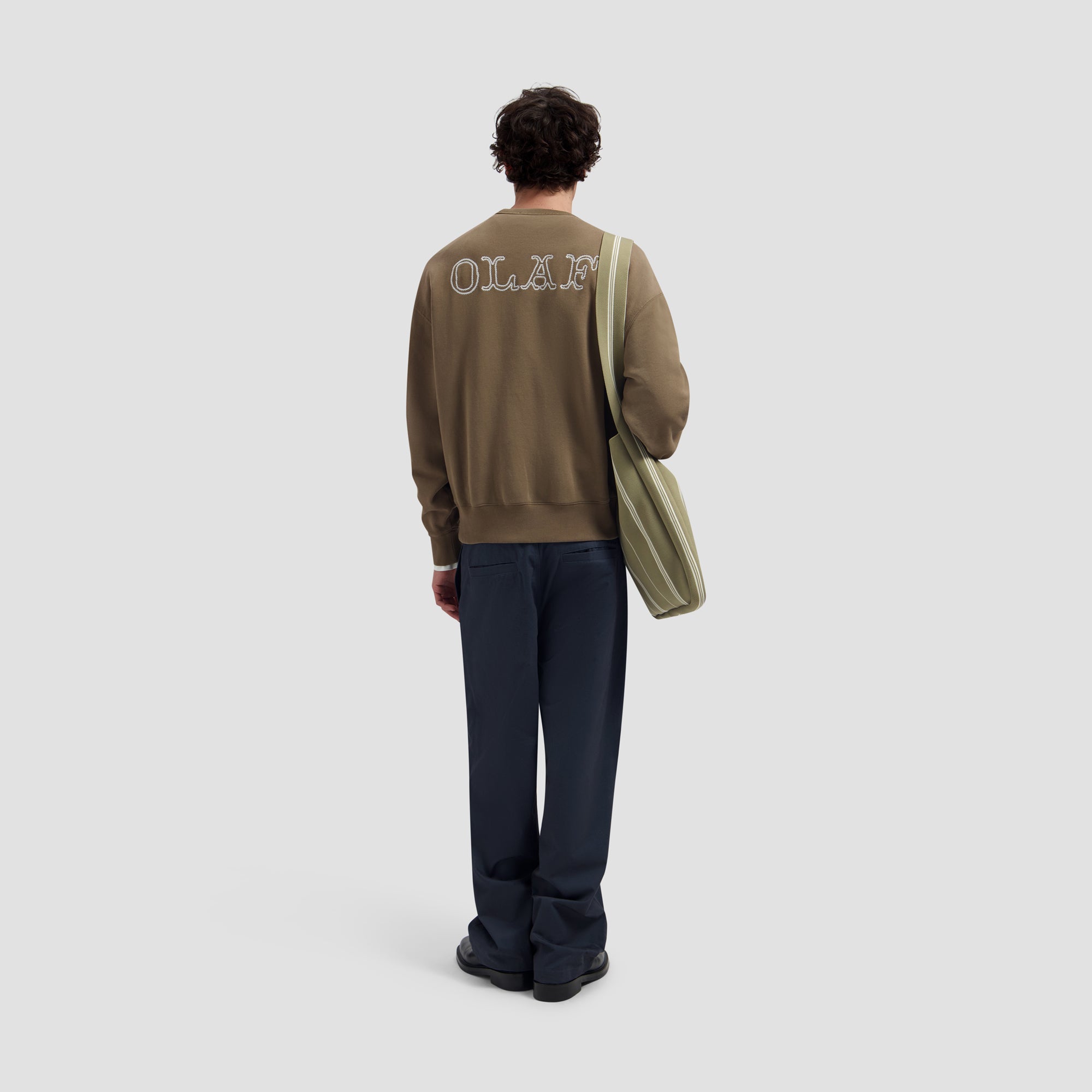 Western Logo Crewneck - Chocolate Chip