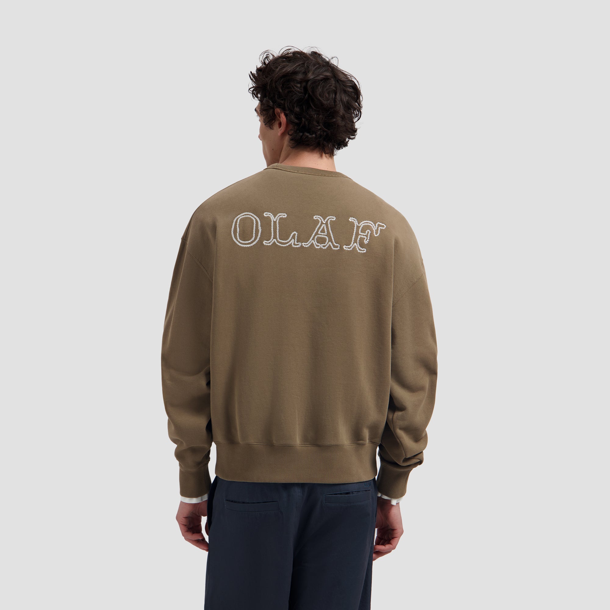 Western Logo Crewneck - Chocolate Chip