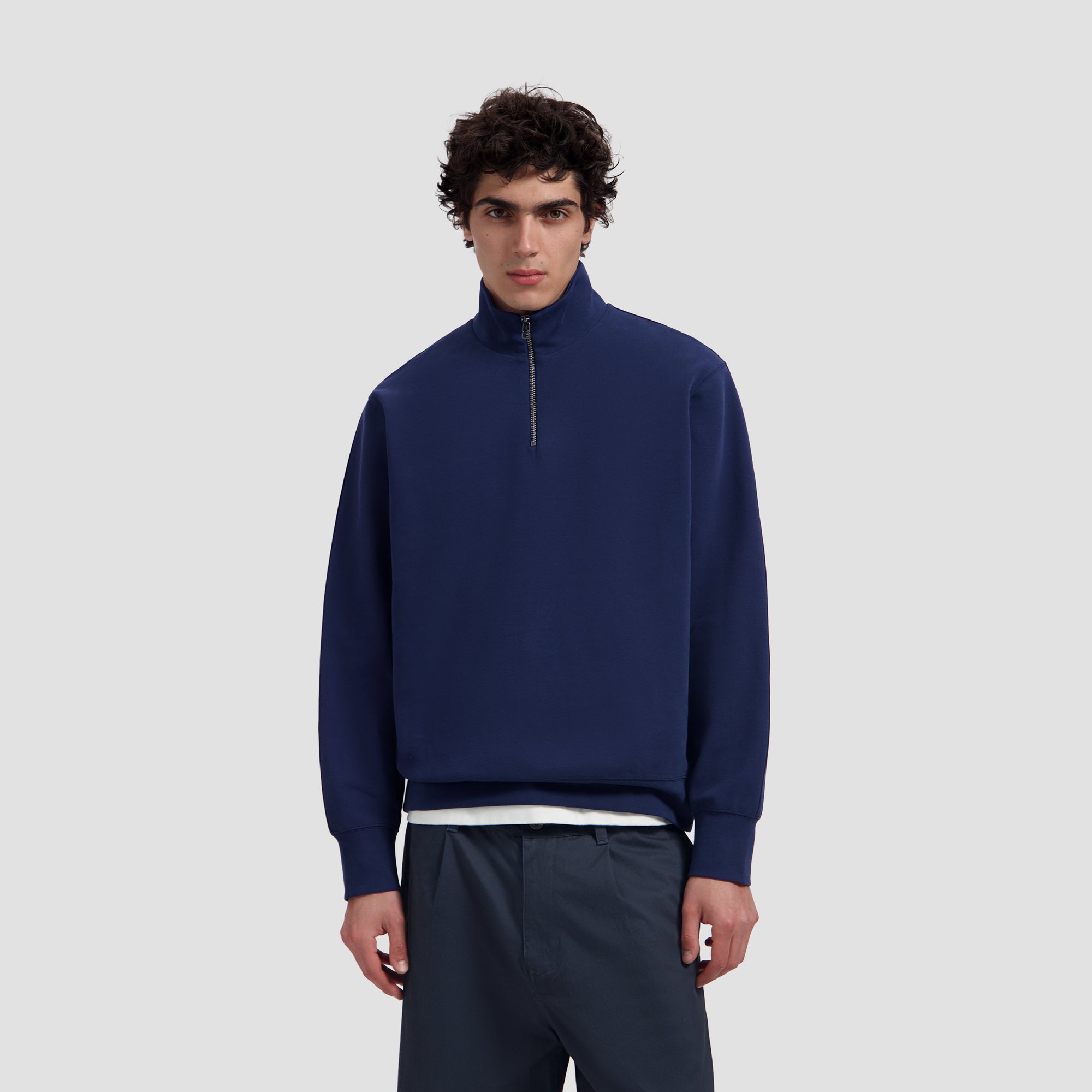 Essential Half Zip Sweat - Naval Academy