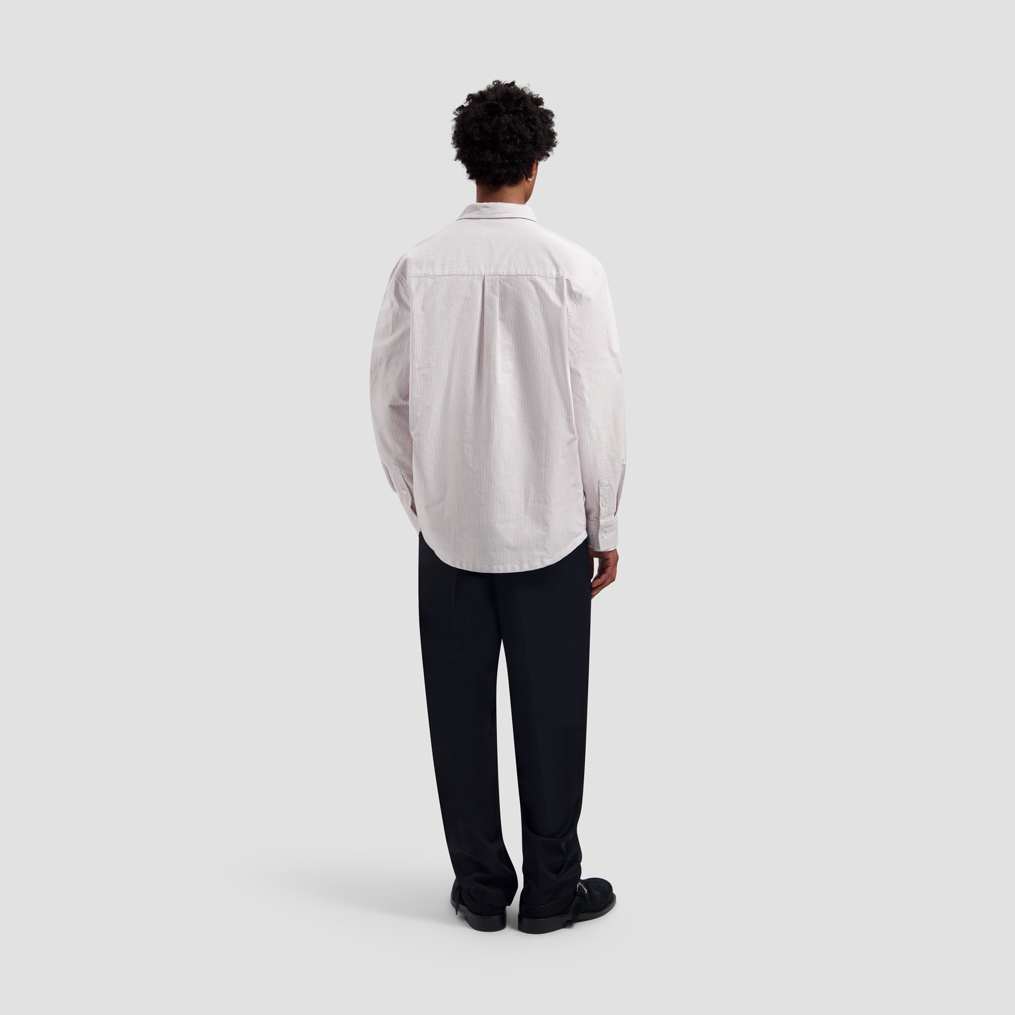 Oxford Relaxed Shirt - White/Adrenaline Rush