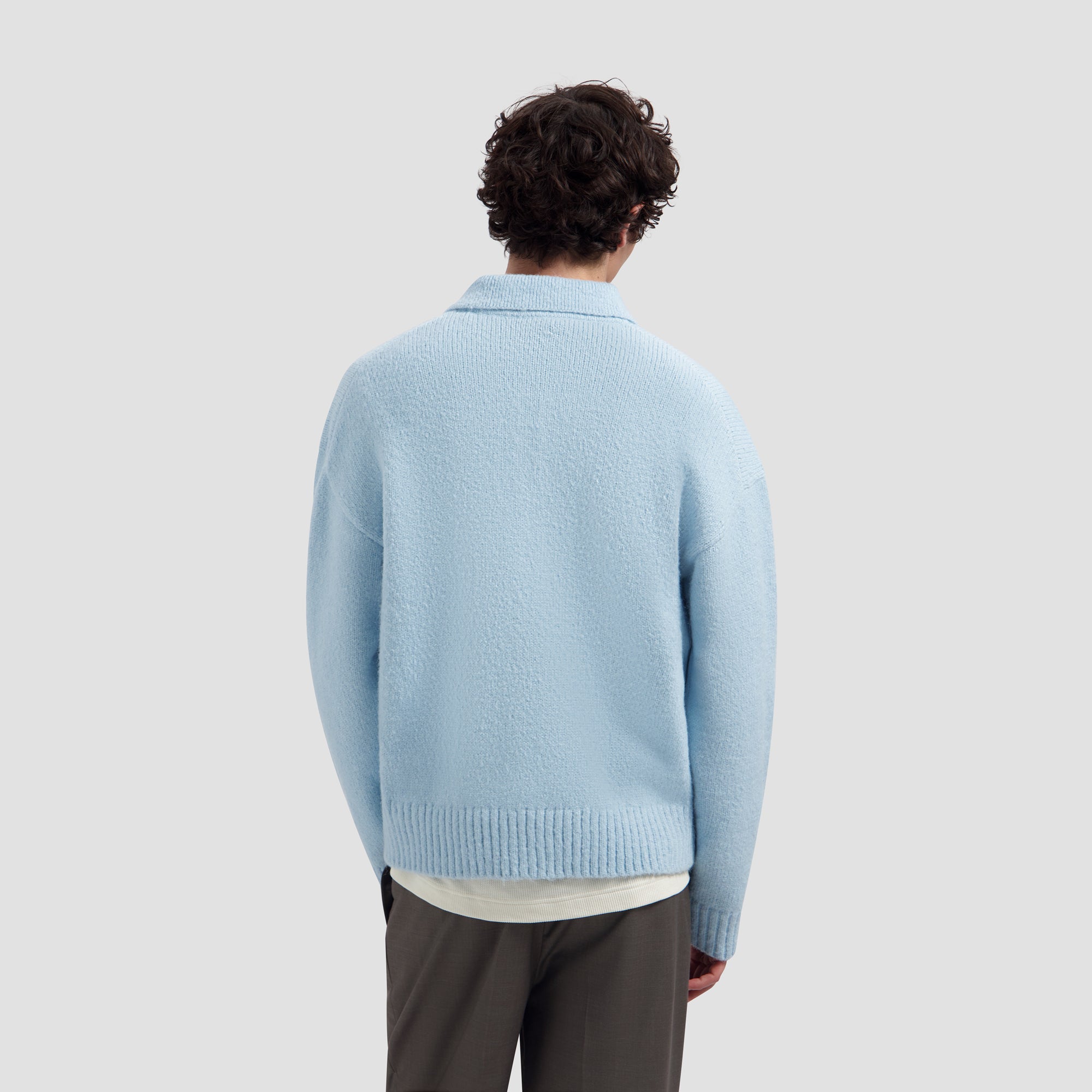 Oversized Knitted Polo - Windsurfer