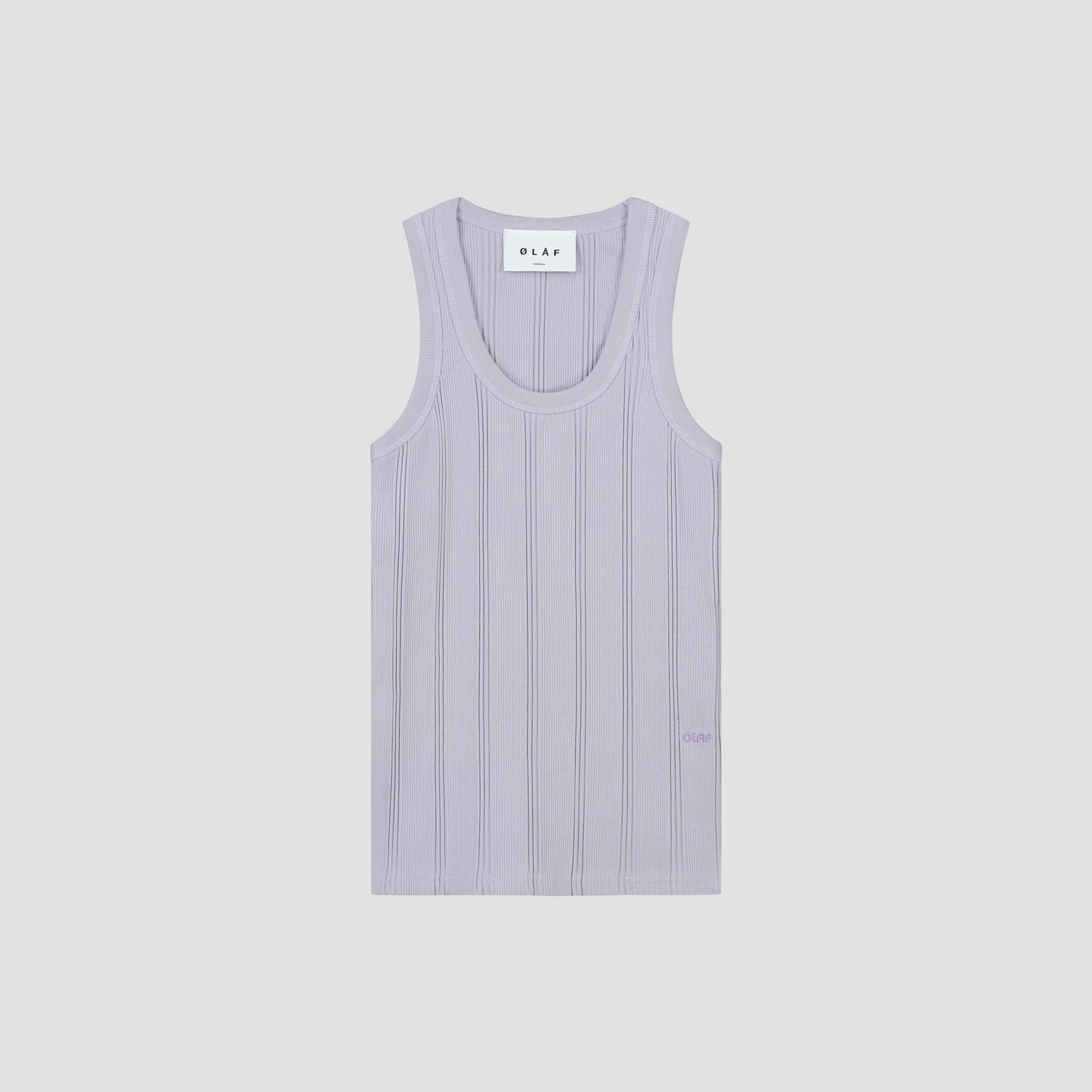 WMN Rib Tank Top - Washed Purple