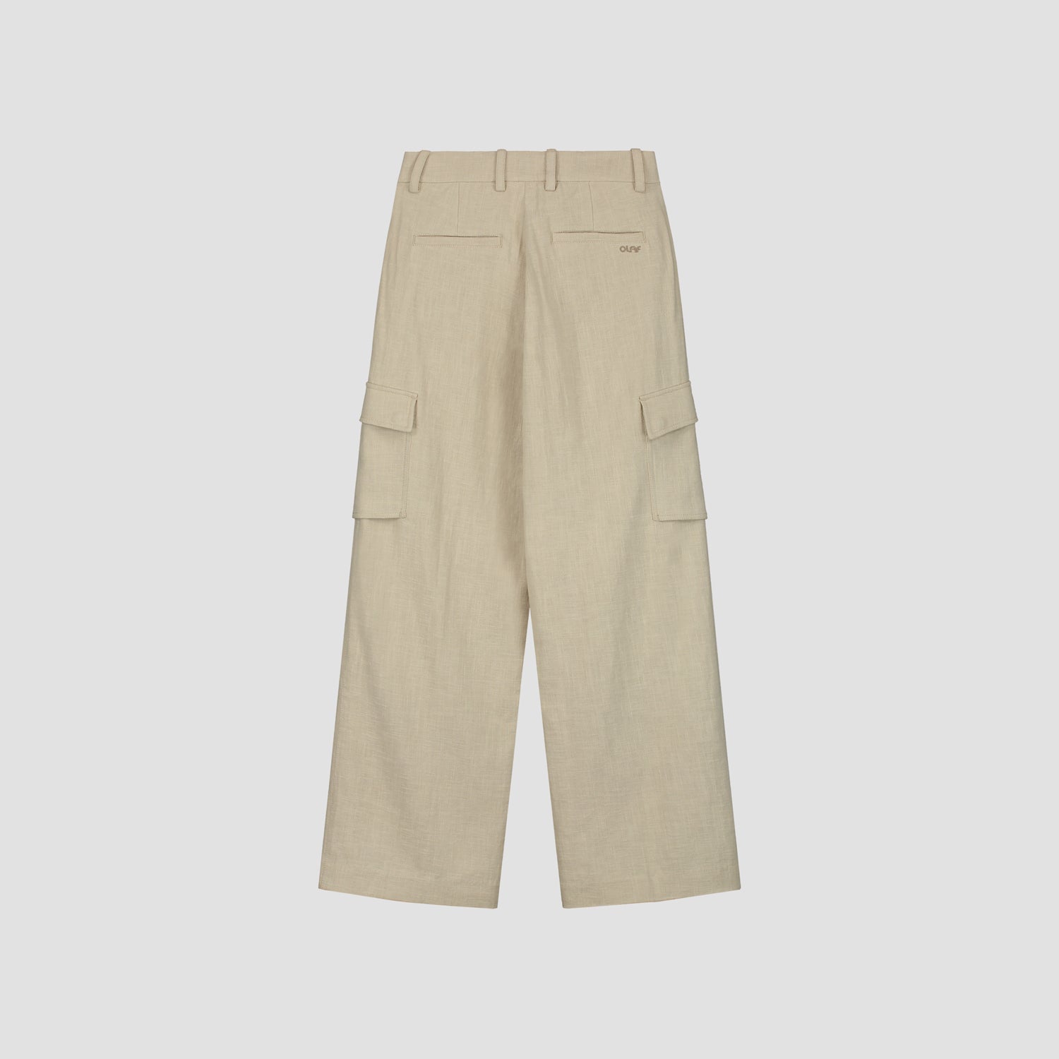 WMN Linen Cargo Pants - Oatmeal