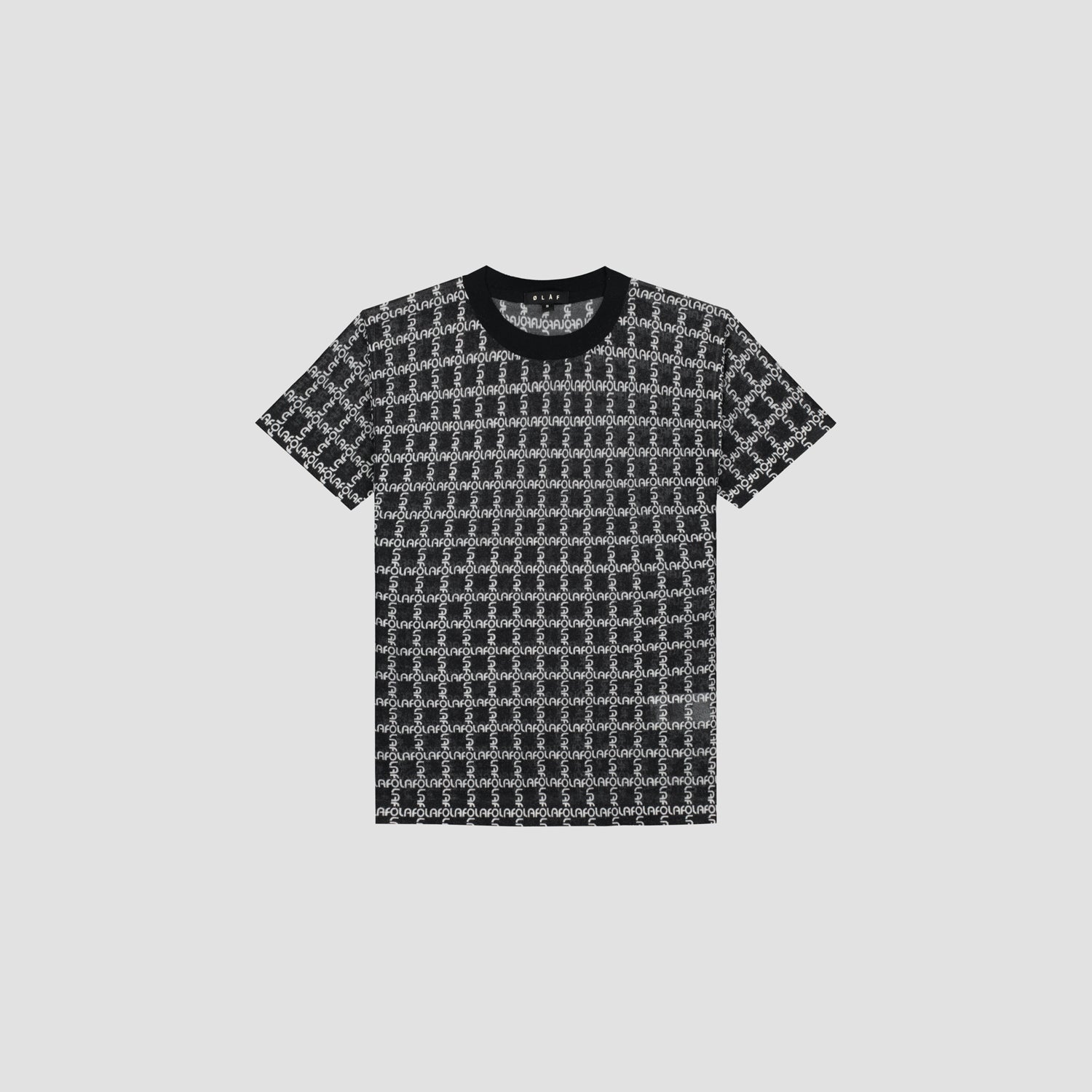 WMN Logo Knit Ringer Tee - Black