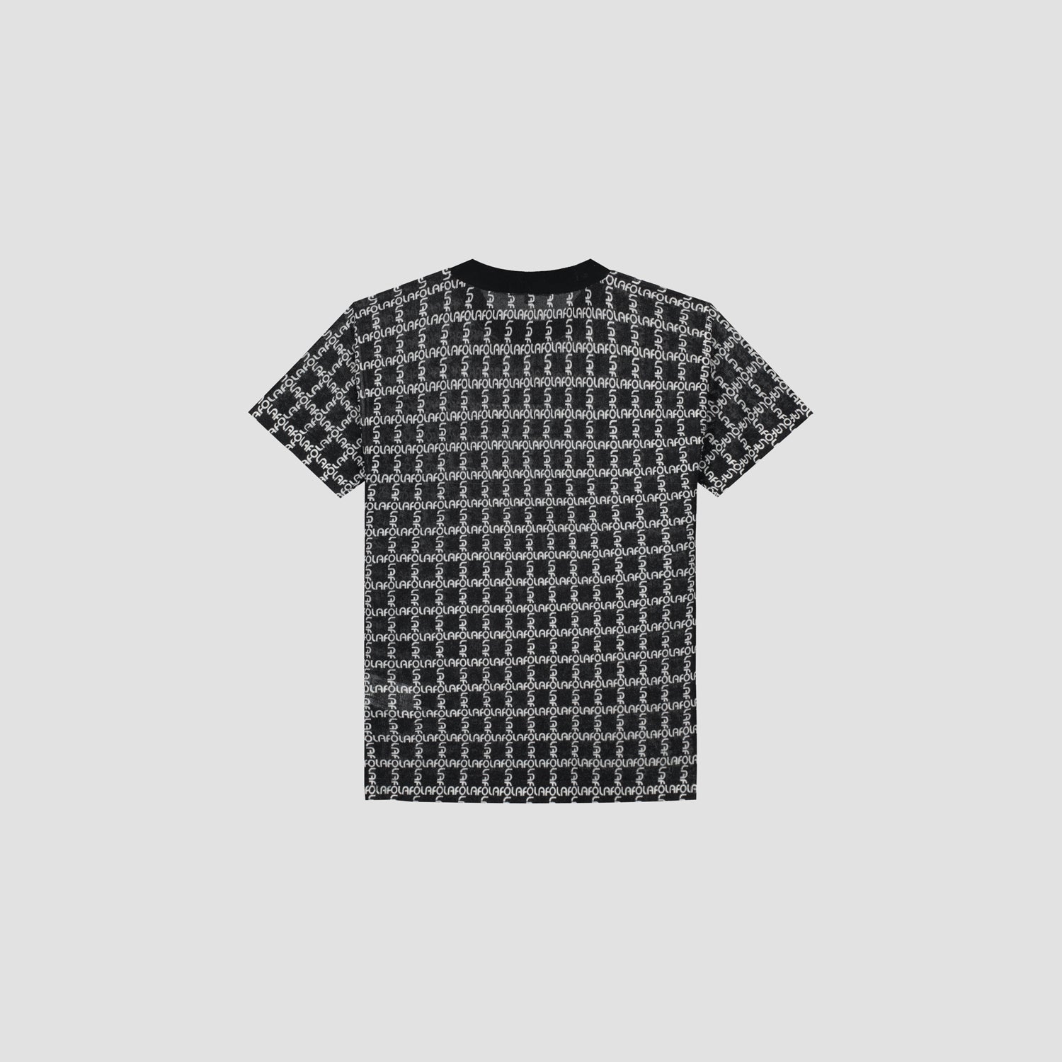 WMN Logo Knit Ringer Tee - Black
