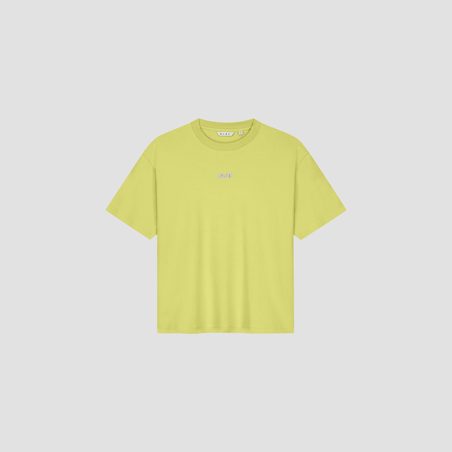 Retro Logo Boxy Tee - Pear Green