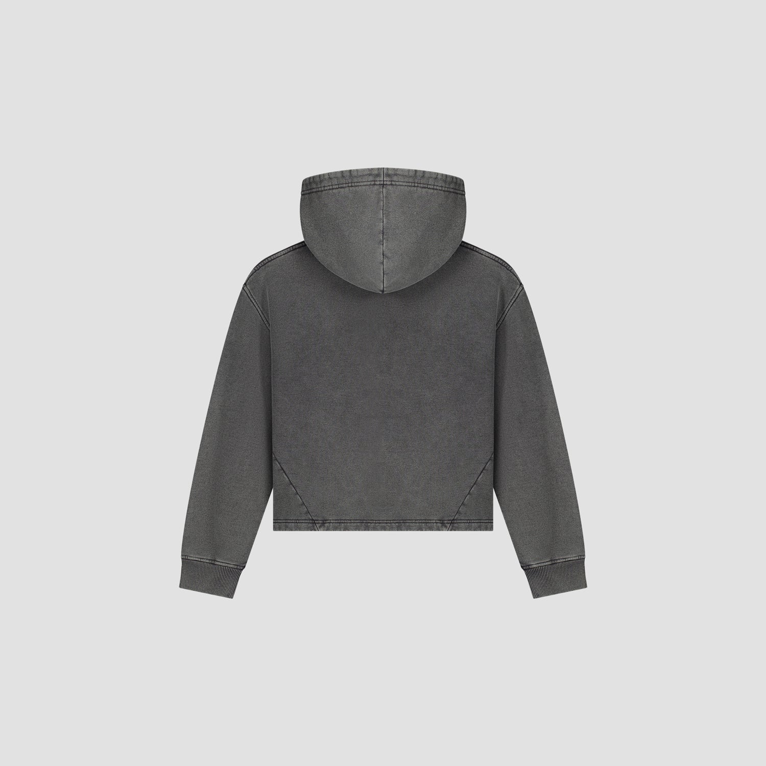 Monogram Washed Hoodie - Charcoal