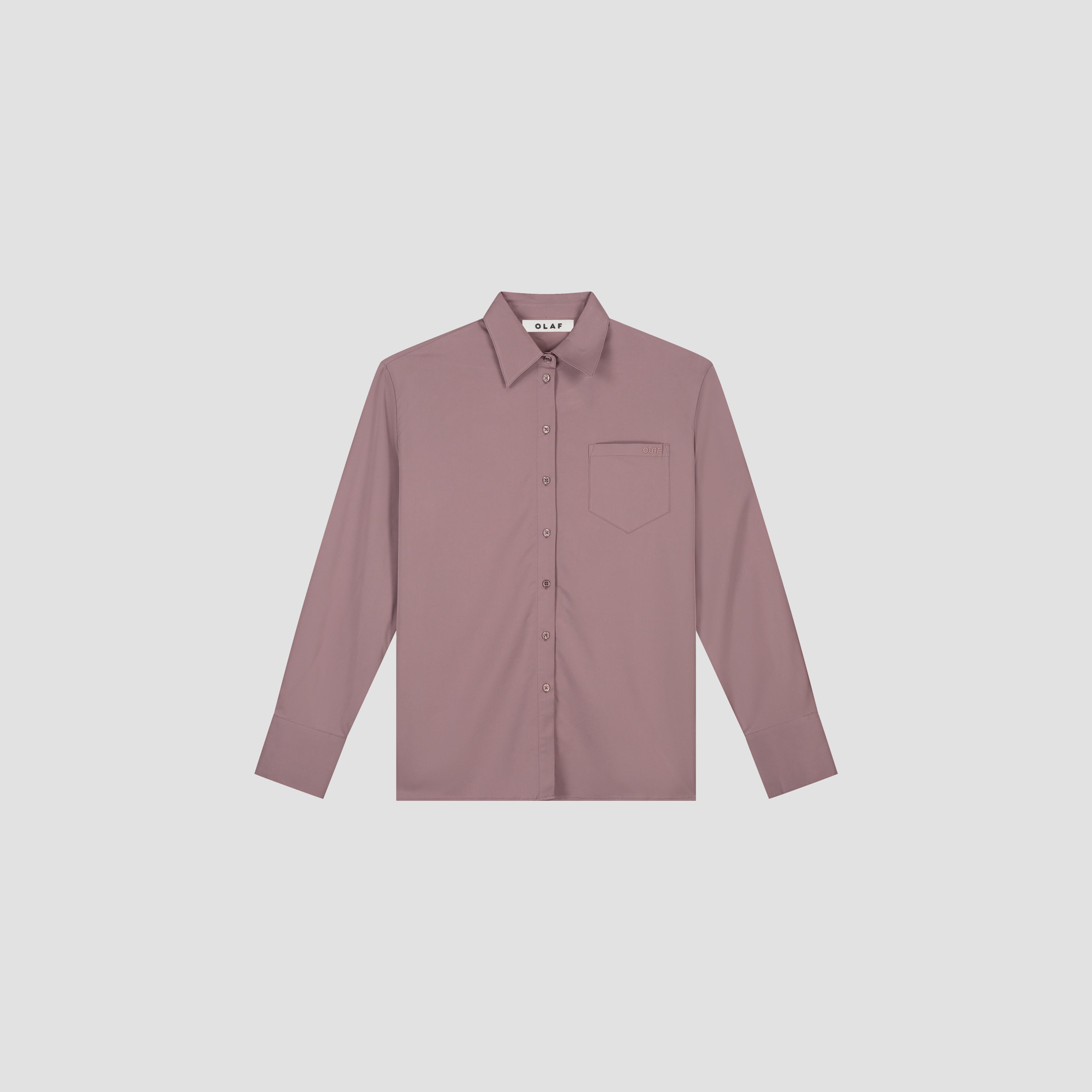 Drapey Asymmetric Shirt - Twilight Mauve
