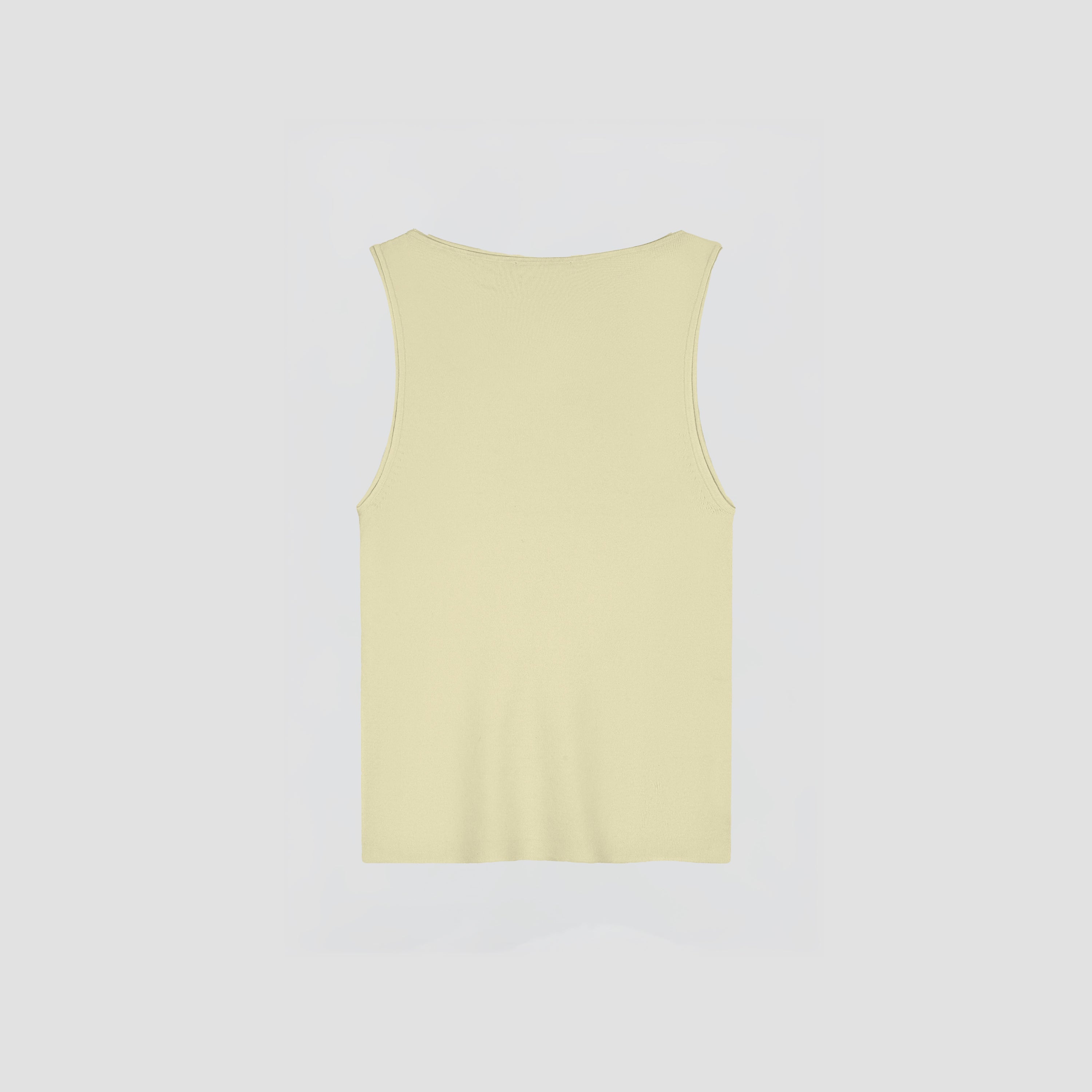 Retro Logo Sleeveless Knit - Off-White