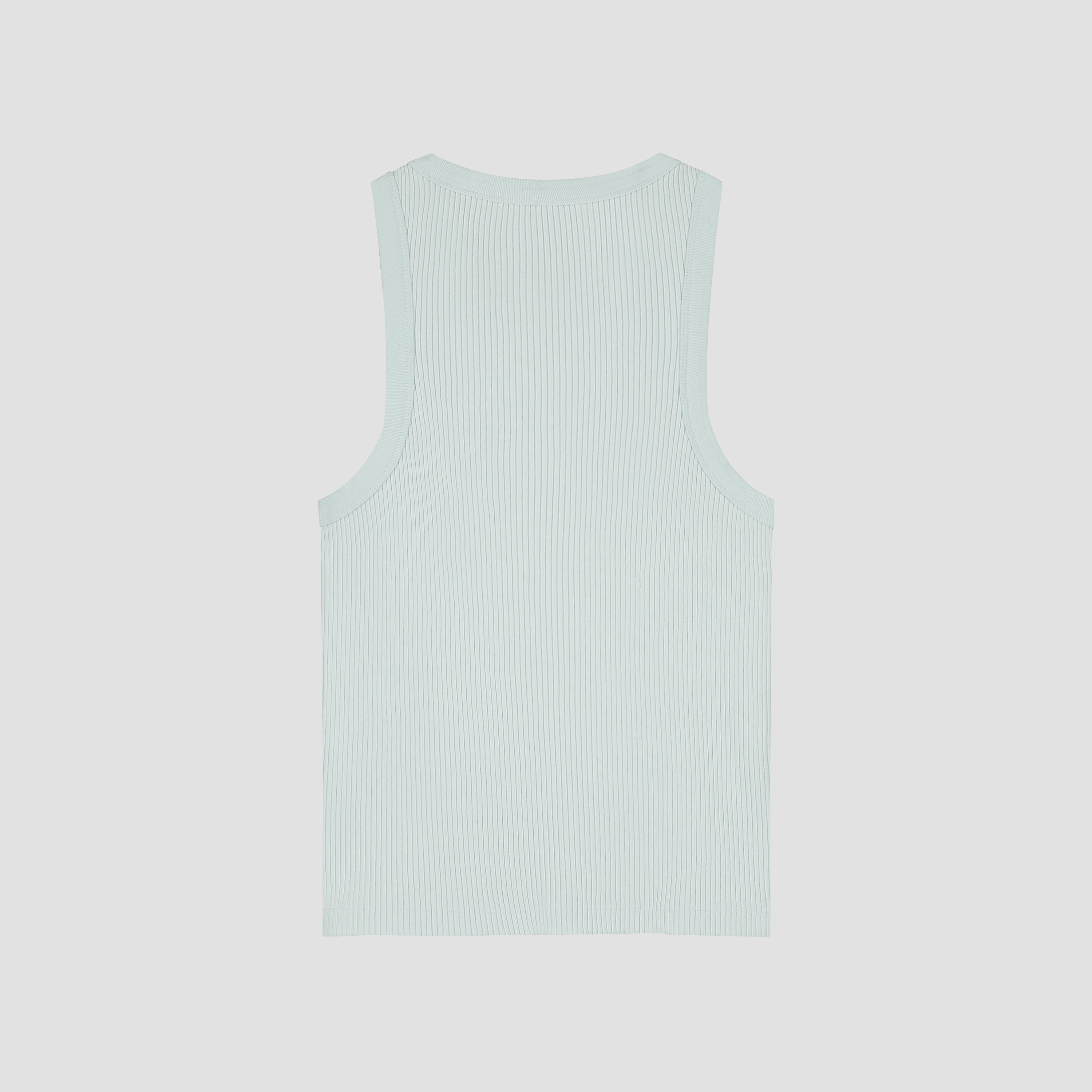 Retro Logo Rib Tank Top - Salt Air