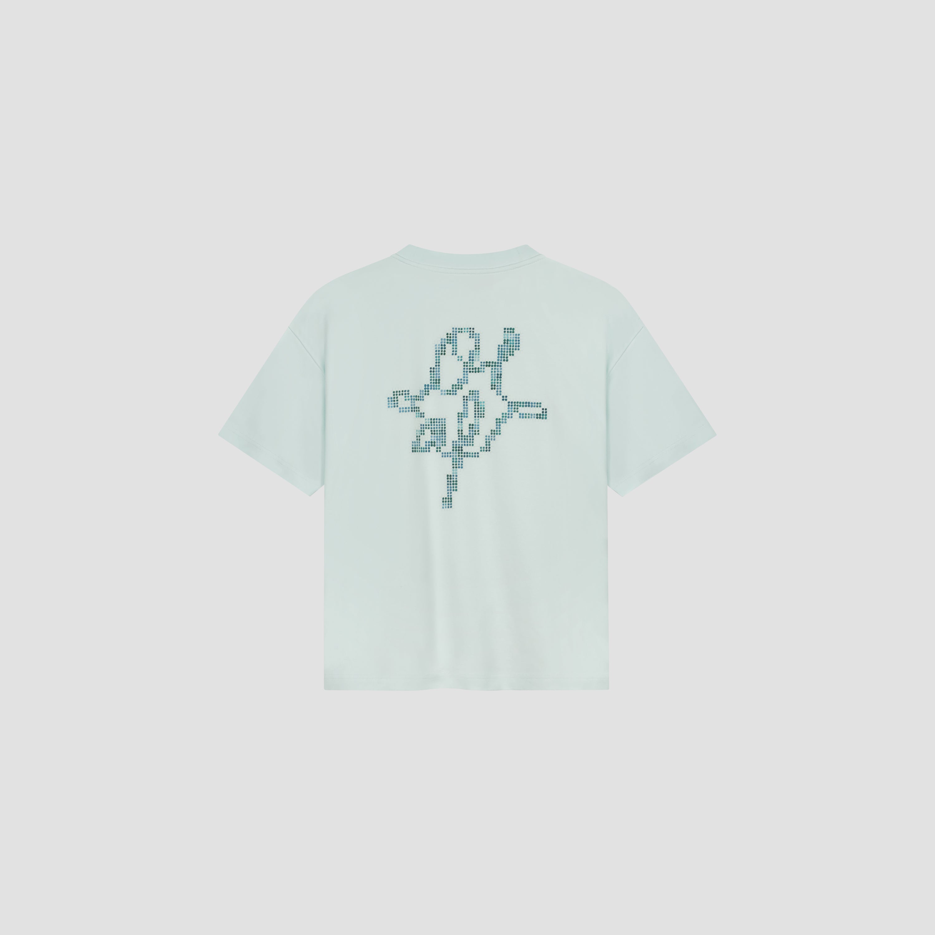 Dotted Monogram Tee - Salt Air