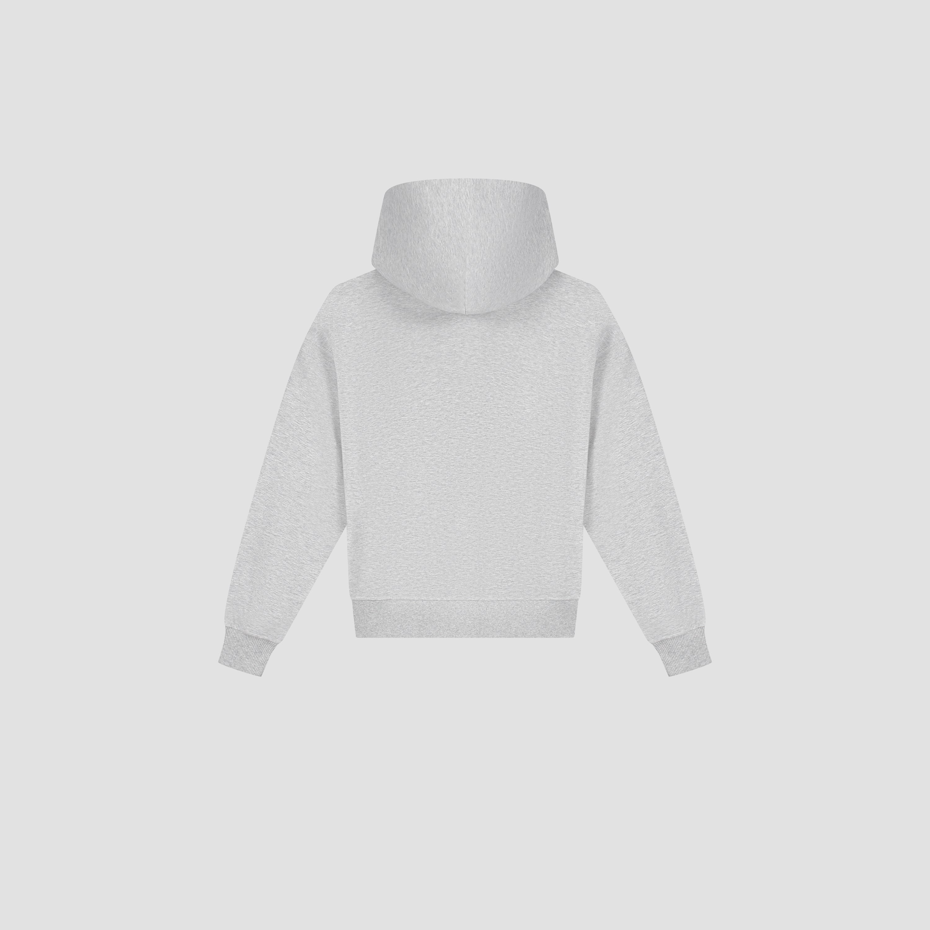 Retro Logo Hoodie - Heather Grey