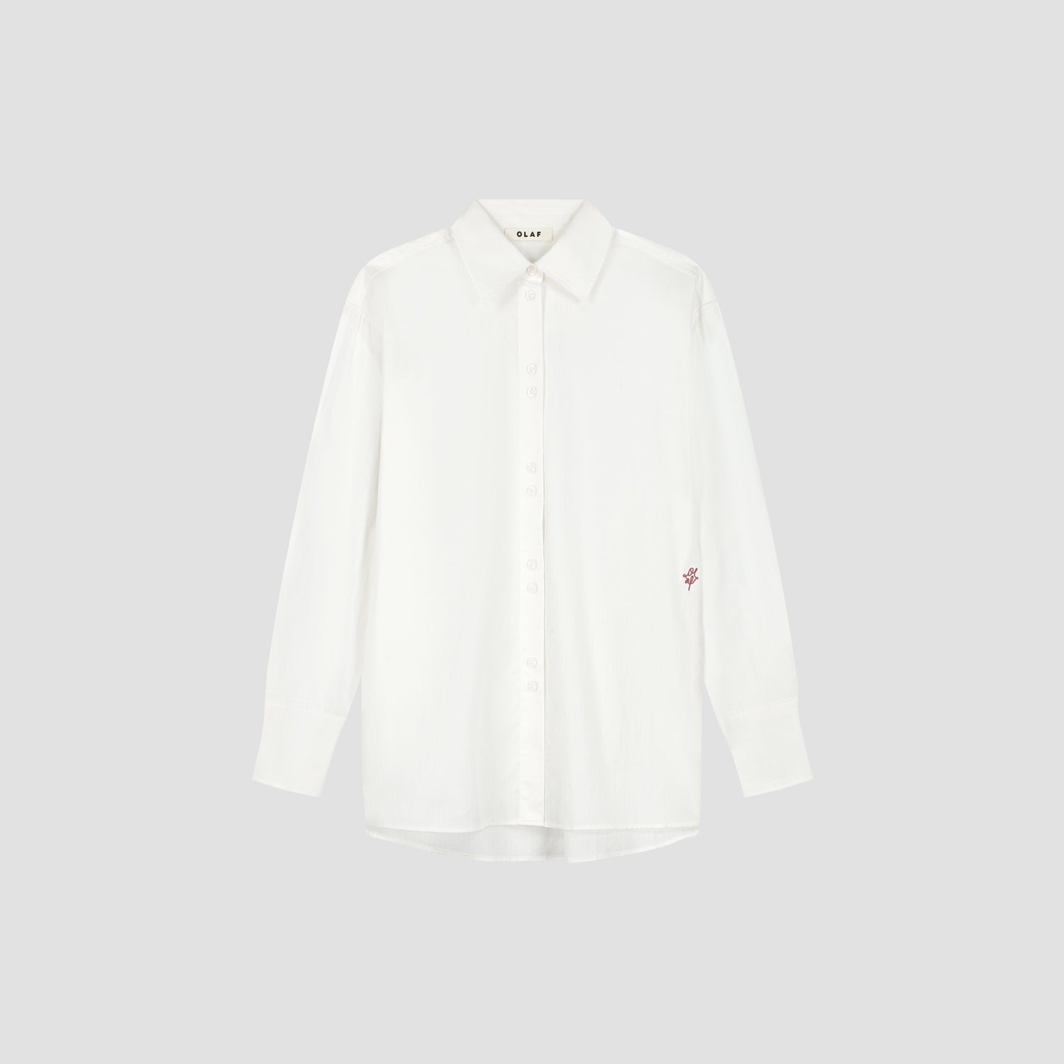 Striped Oversized Shirt - Optical White