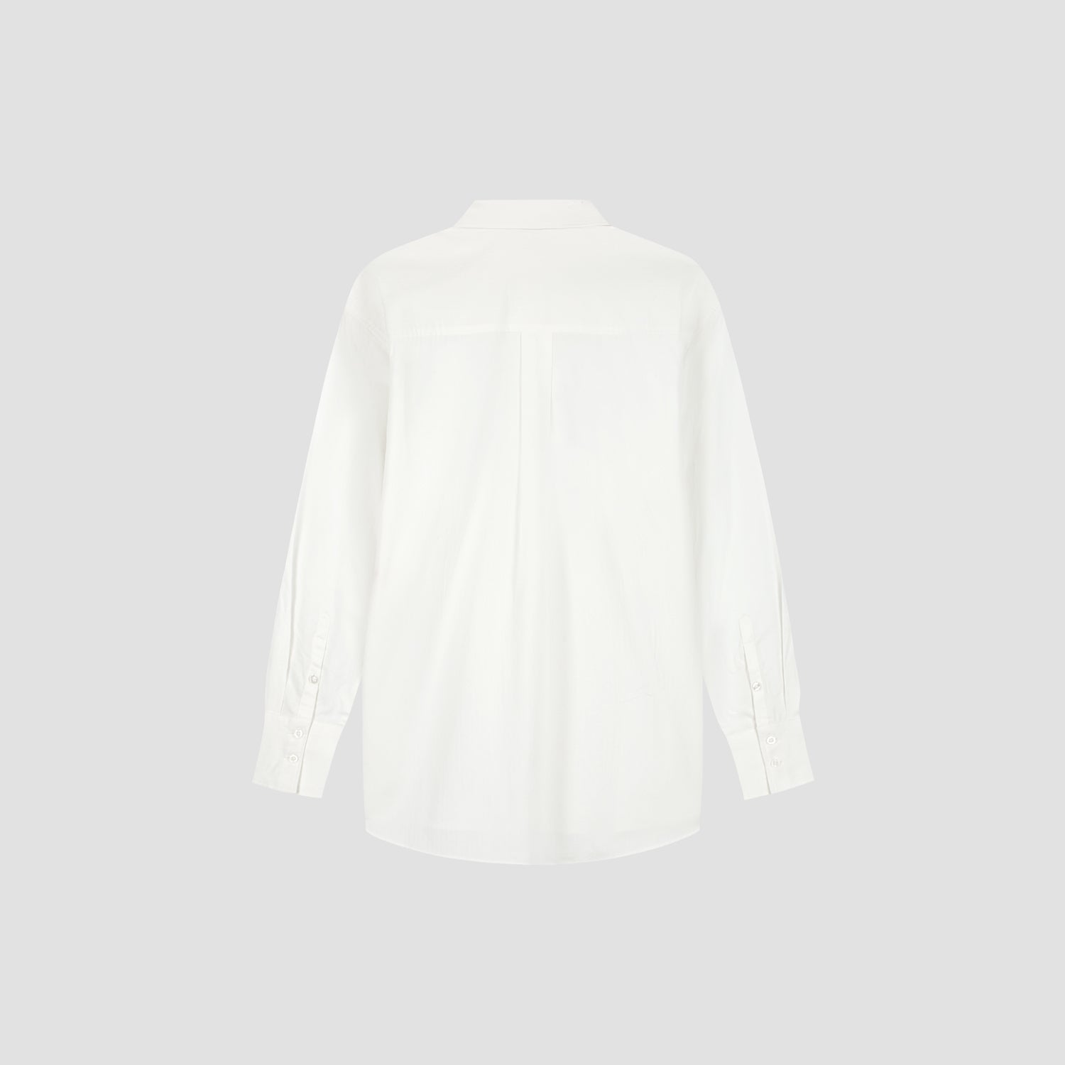 Striped Oversized Shirt - Optical White