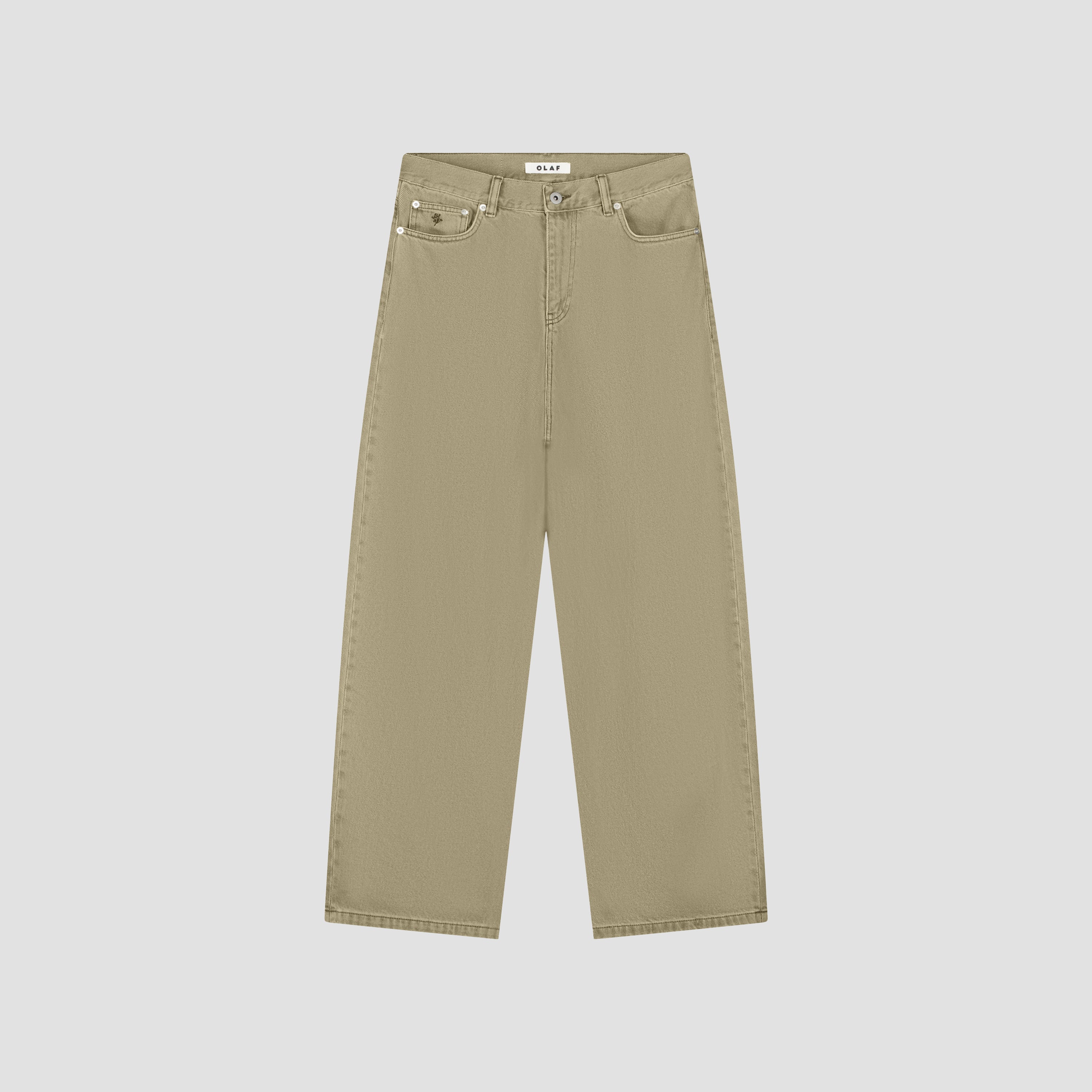 Monogram Barrel Leg Denim Pant - Treehouse