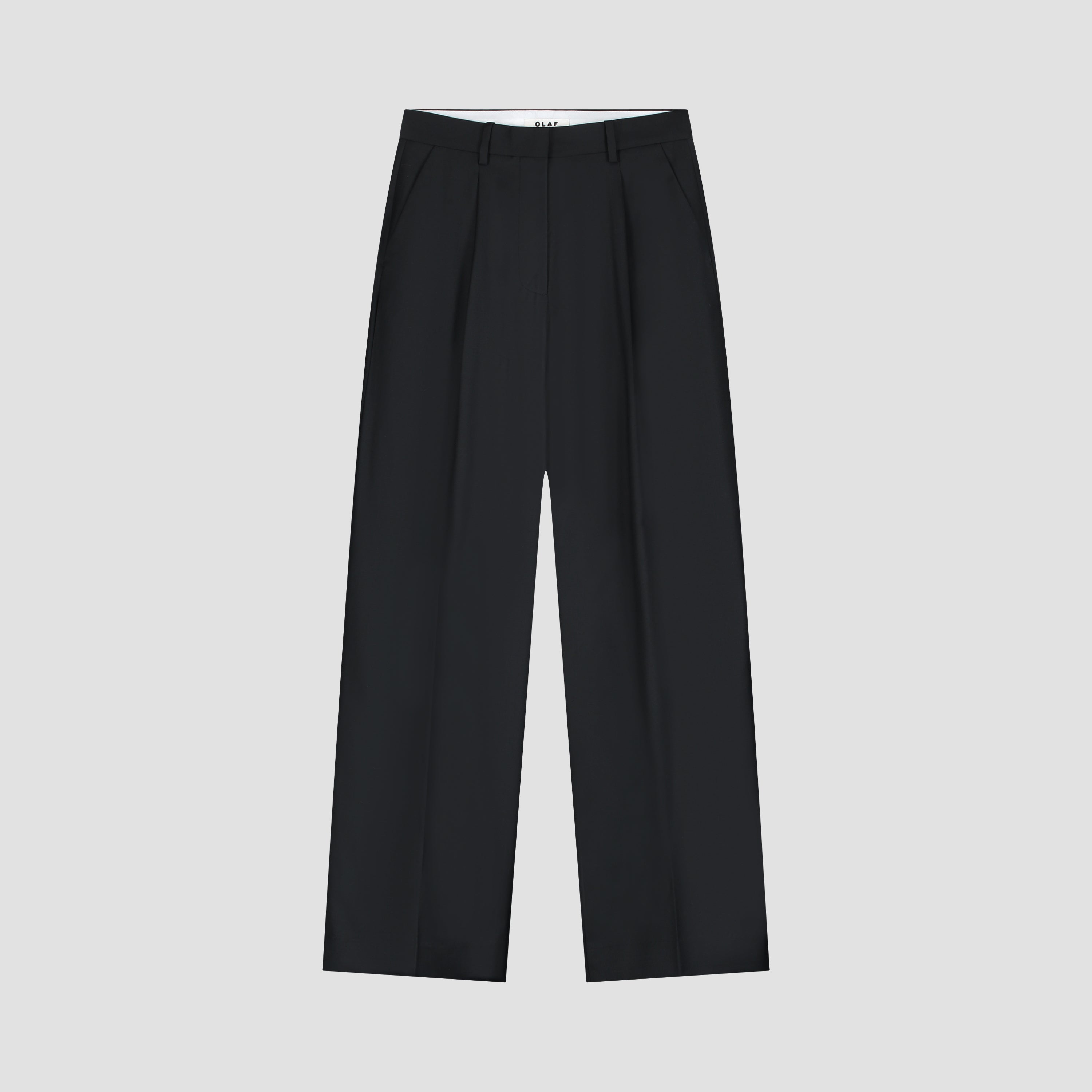 Wool Tailored Trousers - Black