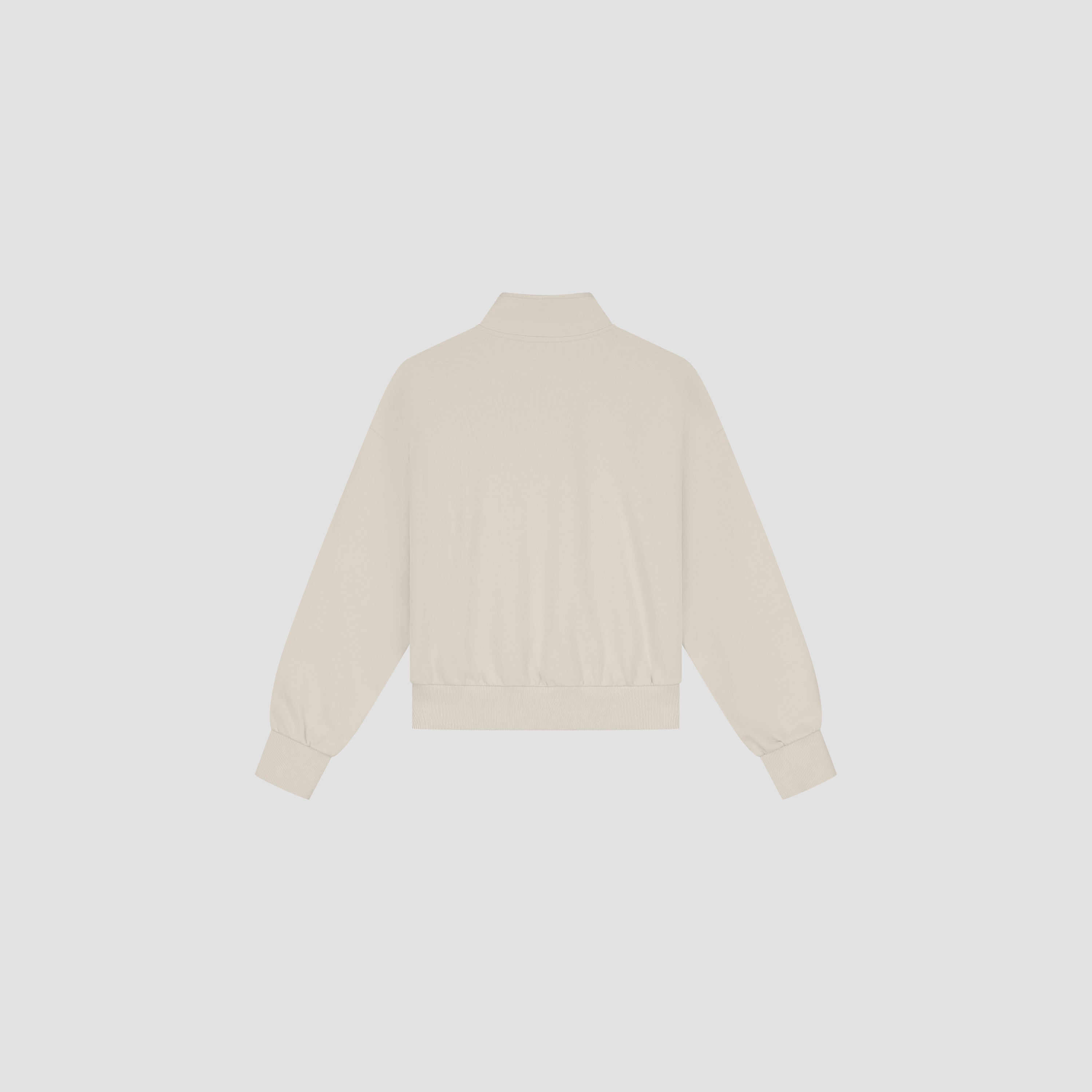 Retro Logo Half Zip Sweat - Cement