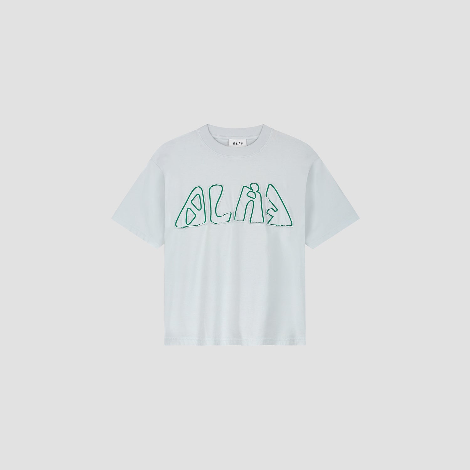 WMN Cropped Racing Tee - Ice Blue