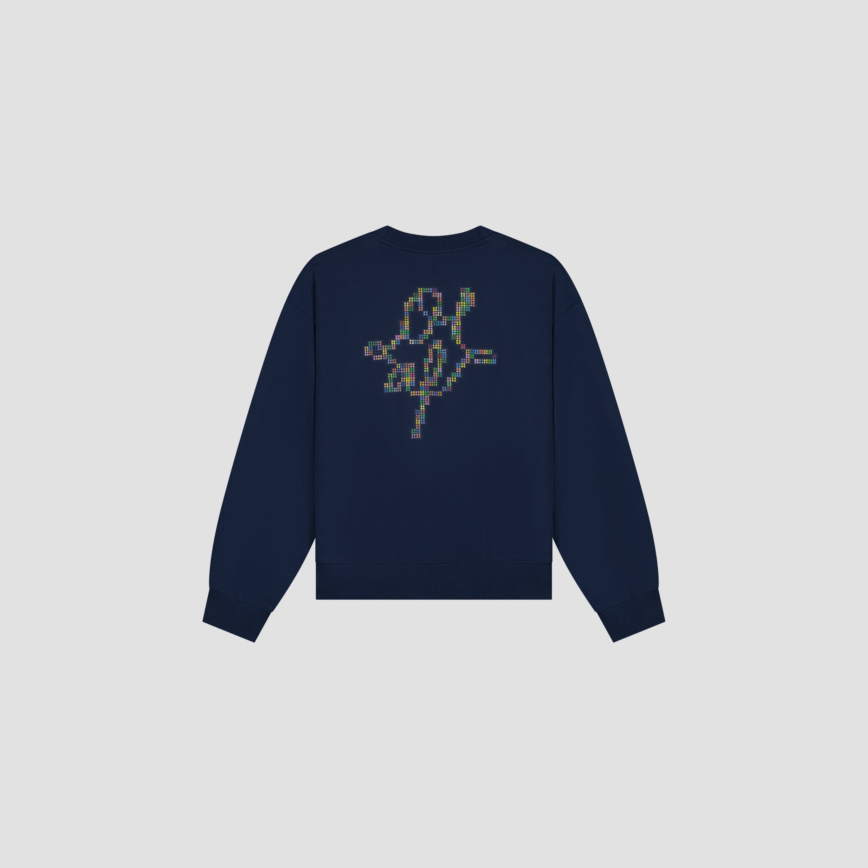 Dotted Monogram Crewneck - Naval Academy
